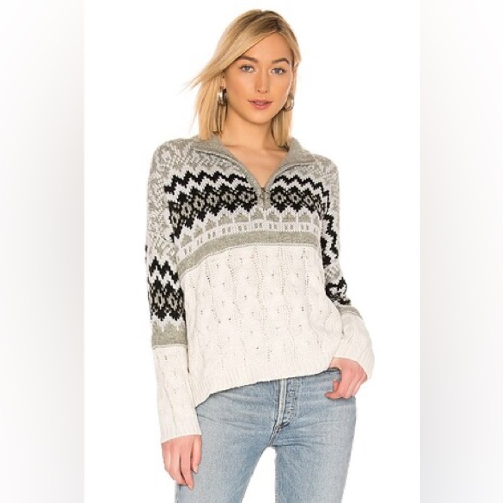 John & Jenn by Line Oswald Sweater in Eclipse